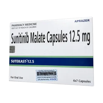 Сунитиниб :: Сутекаст (Sutekast) :: аналог Сутент капс. 12,5мг №28